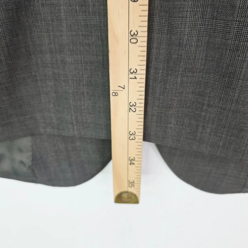 Jos. A. Bank Mens 54L Gray Glen Plaid Two Button Blazer Sport Coat Single Vent